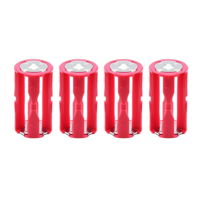 4 Uds convertidor de batería funda, soporte caja fácil de instalar conector de ahorro antioxidante convertidor de tamaño Universal 4AAA a 1C Baoblaze Titulares
