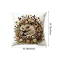 thumbnail image 3 of DefiDgd 18x18inch Vintage Animal Decorative Pillow Cover,Short Lint Rustic Animal Floral Design for Bed Indoor and Outdoor Sofa Living Room Bedroom Home Decoration(L), 3 of 6