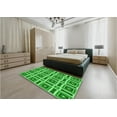 thumbnail image 4 of Ahgly Company Indoor Rectangle Patterned Neon Green Area Rugs, 4' x 6', 4 of 6
