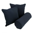 thumbnail image 5 of Double-corded Solid Twill Throw Pillows with Inserts (Set of 3) Forest Green, 5 of 5