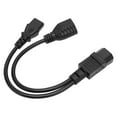 thumbnail image 2 of C14 Male To C13 Nema 5-15R Female Power Cord, 1 In 2 Out Power Cords Safe  For Printers, 2 of 8