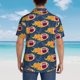 thumbnail image 4 of Fotbe Burning Rugby Balls Camisa Hawaiana para Hombre Unisex – Camisa Casual de Verano con Botones de Manga Corta de Algodón y Lino,3X-Large, 4 of 7