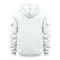 thumbnail image 4 of Domzest Tactical Hoodies Pullover for Men Half Zip Big and Tall V Ncek with Long Sleeve Hoodie Casual Fall Fleece Hooded Hoodies Lightweight Sport Clothings with Arm Zip Pocket White 3XL, 4 of 4