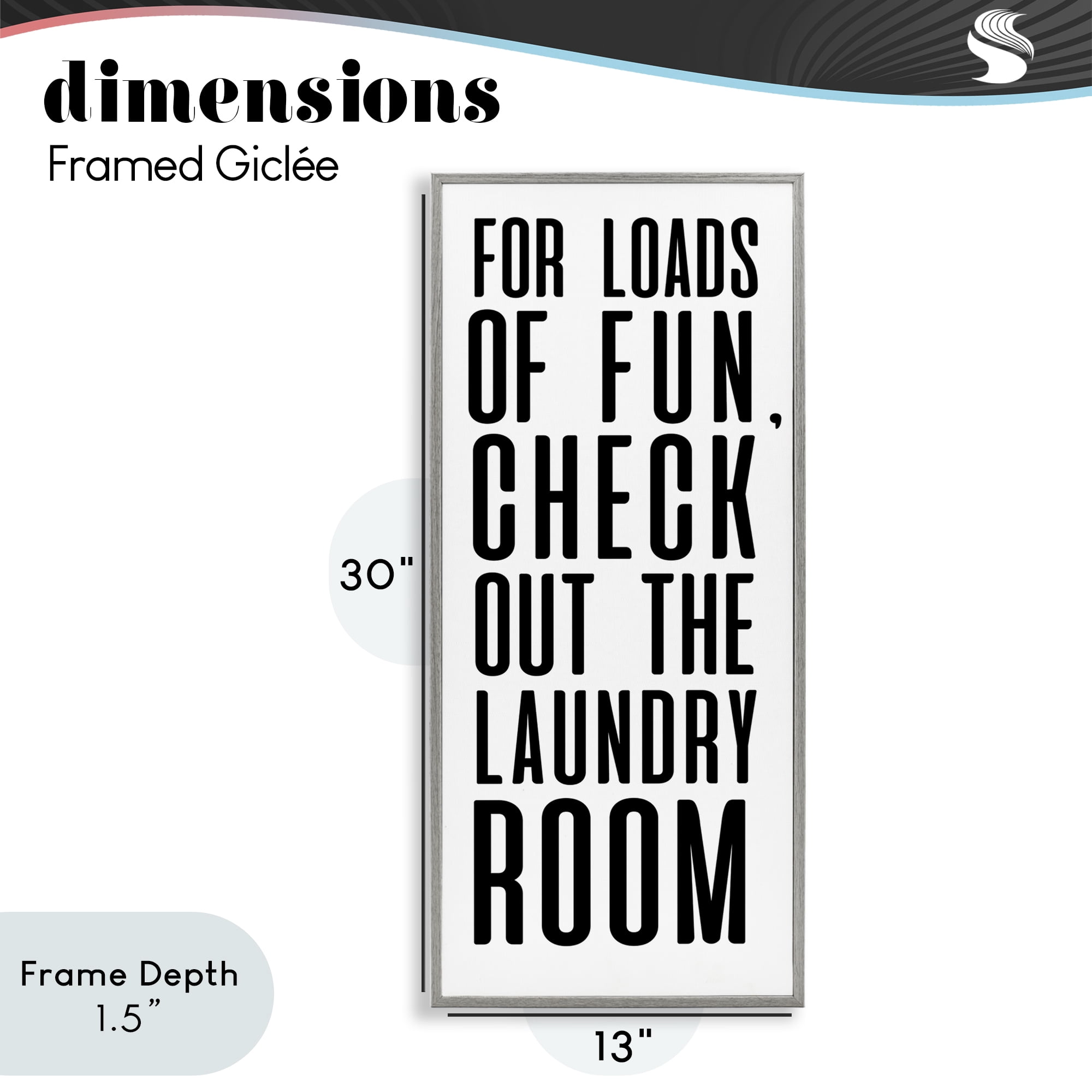 Stupell Industries For Loads Of Fun Gray Framed Giclee Art, design by SD Graphics Studio