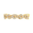 thumbnail image 3 of 0.15 Carat Diamond Wave Shaped Wedding Band Ring in 10K Yellow Gold (Ring Size 6), 3 of 6