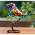 thumbnail image 3 of Weloille Colorful Bird Decorations Home Decoration Decorations Flower Bird Pendants Bird Group Decorations (1 Bird), 3 of 7