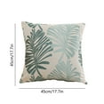 thumbnail image 3 of Zmeidao Tropical Palm Leaves Throw Pillow, Square Summer Throw Pillows Home Decor for Living Room Bedroom Bed Cushion Outdoor, 18X18 Inch, 3 of 6