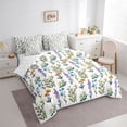 thumbnail image 3 of Homewish Teens Colorful Flowers Bedding Comforter Set 7 Pieces,Spring Garden Full Bedding Set Lightweight,Chic Floral Blossoms Fitted Sheet Flat Sheet,Ultra Soft Home Decor,Reversible, 3 of 8