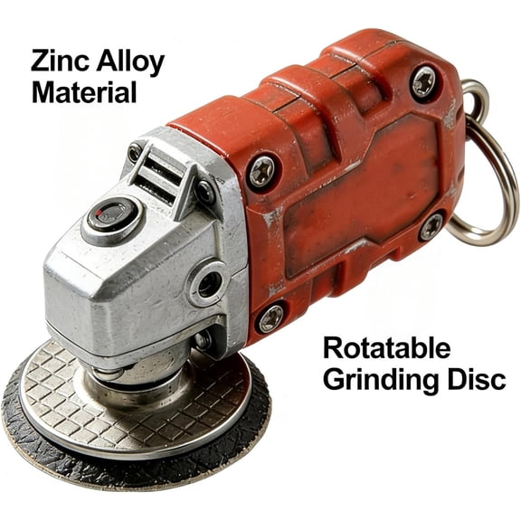 Mini Grinder Keychain – Polishing Tool Collectible Keychain Accessory for Tool Lovers