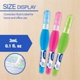 thumbnail image 2 of BAZIC Correction Pen White Out 3 ml, Precise Metal Tip (3/Pack), 2-Packs, 2 of 7