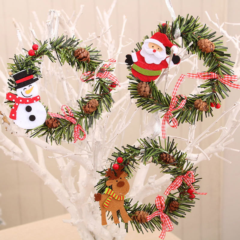 Christmas Garland Wreaths Xmas Tree Door Rail Decor Ornaments US FAST SHIPPING 