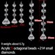 thumbnail image 1 of 10pcs Acrylic Crystal Beads Pendant Garland Chandelier Hanging Party Wedding Decoration Tables Centerpieces Curtain DIY Decor, 1 of 5