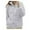 Grey, variant on Women's Solid Color Fleece Jacket Collar Zip Up Cozy Outerwear