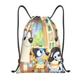 thumbnail image 1 of Zufioo Bluey Print Sports Cinch Sack Gym String Bags Machine Washable Heavy Duty String Backpack for Men Women-Medium, 1 of 6