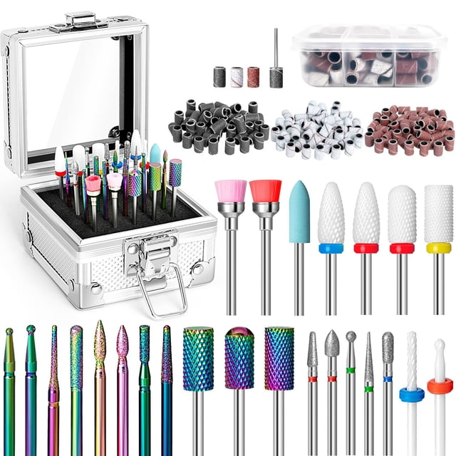 Juego de brocas para uñas Onism, 25 unidades, carburo de tungsteno, cerámica