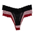 thumbnail image 1 of Tanga Secret Treasures para Dama, Encaje Multicolor, Talla M, 3 Piezas, 1 of 4