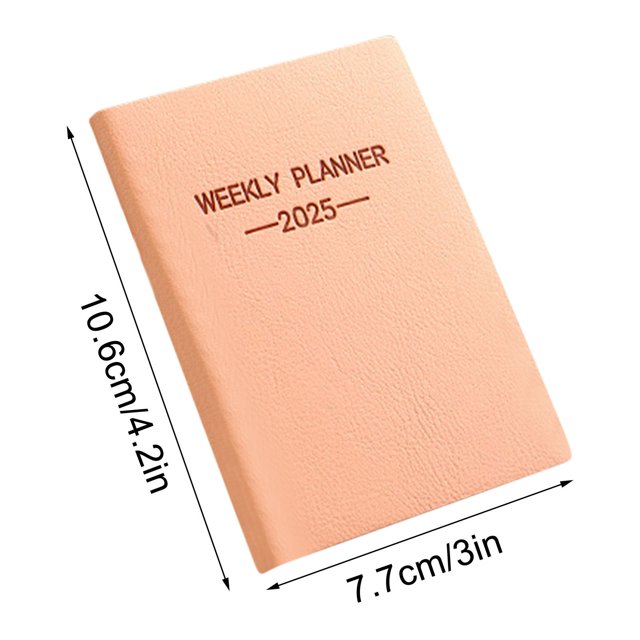 Fesfesfes Hardcover Pocket Calendar & Planner Monthly/Weekly Office Scheduling Notebook Compact Hardcover Design with Durable Binding for Daily Planning, and Portable Organizer A