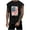 Black, variant on WREESH Men's Round Neck Cap Sleeve Top Sporty Graphic Tank Tops for Active Lifestyles Black