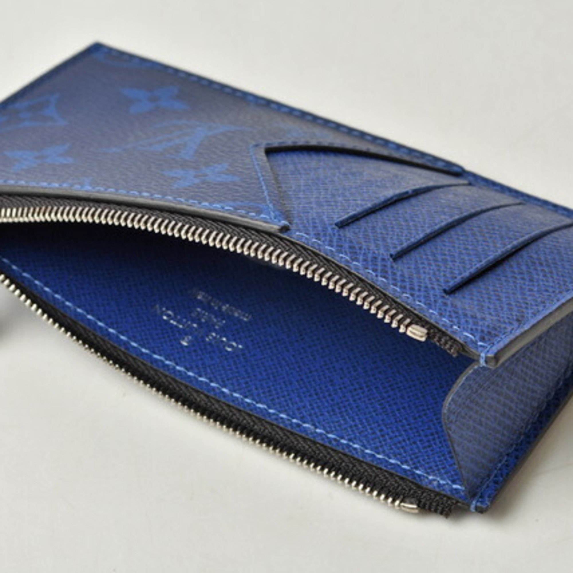NEW Louis Vuitton TAIGARAMA Coin Card Holder M30270 Cobalt Blue Free  Shipping!