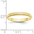thumbnail image 5 of 10K Yellow Gold 10Ky 3mm Milgrain Half Round Band Size 12.5 Made In United States 1m030-12.5, 5 of 5