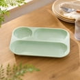 thumbnail image 5 of Divided Serving Tray,RectangularCompartment Snack Plate Portion Control Dish for Dining Table Picnic Camping, 5 of 7