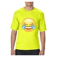 thumbnail image 1 of "Mens and Big Mens Emoji Laughing Tears T-Shirt, up to size 3XLT", 1 of 5