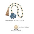 thumbnail image 2 of Masteelf Bead Garland Wood Bead Tassel Garland String Tiered Tray St Patrick's Day Wood Garland, 2 of 8