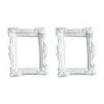 thumbnail image 5 of Huanledash 2Pcs Photo Frames Anti-deformed Vintage Resin European Style Mini Picture Frame Background Decoration for Gift, 5 of 8