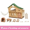 Calico Critters Lakeside Lodge Gift Set, Dollhouse Playset with Figure
