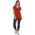 thumbnail image 5 of Inkmeso Inkmeso Womens Scoop-Neck T-shirt Short Sleeve Summer Basic Tee, 5 of 7