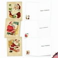 thumbnail image 5 of The Best Card Company 20 Assorted Christmas Notecards Bulk Box Set 4 x 5.12 Inch with Envelopes (10 Designs, 2 Each) Vintage Santa AM10143XSG-B2x10, 5 of 6