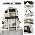 thumbnail image 3 of FORMRS Mini Backpack Purse for Women Travel Daypack Casual Shoulder Bag, Light Gray Bears, 3 of 7