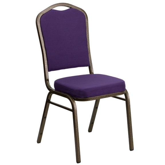 Kingfisher Lane Banquet Stacking Chair in Purple