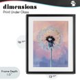 thumbnail image 4 of Stupell Industries Contemporary Pastel Dandelion with Gold Seeds Black Framed Print Under Glass, 13 x 16, by The Prints Vibe, 4 of 8