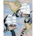 thumbnail image 3 of Seay, Anne 15x18 Black Modern Framed Museum Art Print Titled - Sea Day Adventure, 3 of 5