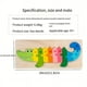 thumbnail image 2 of Infant Jigsaw Puzzle Toy, Wooden Three-dimensional Building Blocks, Digital Assembly Early Education Children Baby 1-3 Boys And Girls, 2 of 4