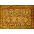 thumbnail image 1 of Ahgly Company Machine Washable Indoor Rectangle Persian Yellow Traditional Area Rugs, 8' x 12', 1 of 4