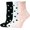 04-dot 3pcs, variant on Womens Thin Cotton Socks Ankle Casual Athletic Crew Socks