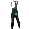 thumbnail image 3 of Leopatrix Mens Cycling Bib Pants Fleece-Lined 4D Padded Bike Bib Tights Bicycle Biking Long Pants Black, 3 of 7