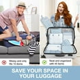 thumbnail image 6 of Livhil 8Pcs Packing Cubes for Luggage, Packing Cubes for Travel Luggage Packing Organizers ( Blue Plaid ), 6 of 7