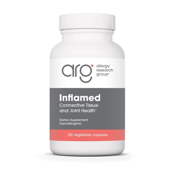 ARG InflaMed - Connective Tissue & Joint Support Supplement - Synergistic Herbal & Enzyme Complex - Includes MSM, Turmeric, Boswellia & Bromelain - 60 Servings - 120 Capsules