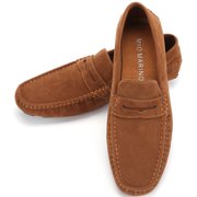 Mio Marino Threaded Band Suede Loafers for Men