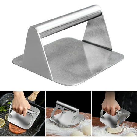 

Stainless Steel Bacon Press Multipurpose Manual Hamburger Patty Press Practical Kitchen Gadgets New