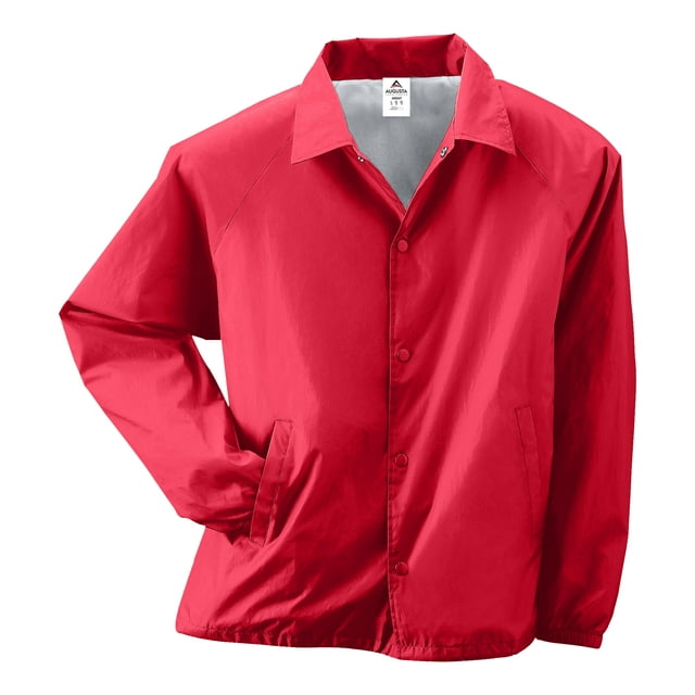Augusta Sportswear Blouson d'Entraîneur en Nylon pour Hommes/doublé, 2TG, Rouge
