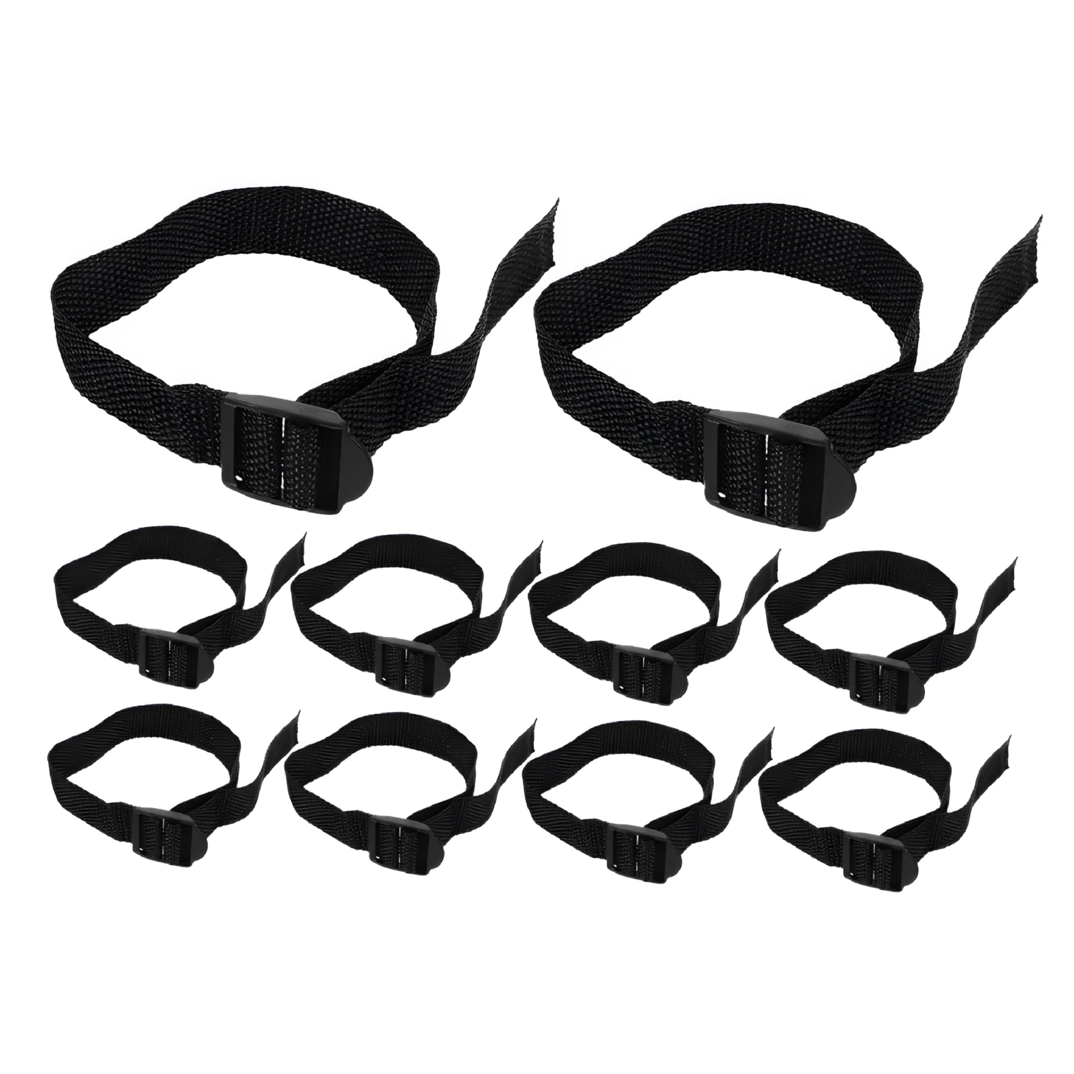 EXLEAF 2026 New 10Pcs Nylon Garden Spikes Shoes Strap Easy-Assembly Aerator Shoes Strap Lawn Aerator Tool Gardening Scarifier Strap Garden Nylon Aerator Shoes Strap