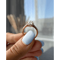 thumbnail image 3 of ESTE ORIGIN 2.62Ct Lab-Grown Diamond Pear Cut Halo Engagement Ring in 10K White Gold for Women's, 3 of 8
