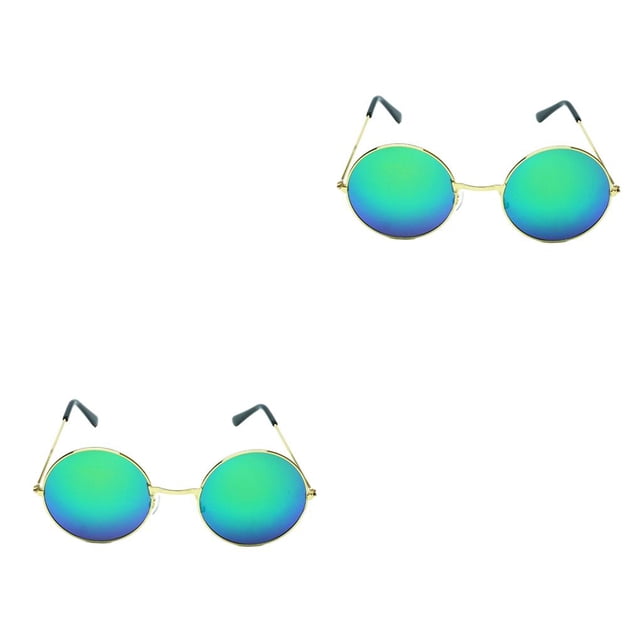 Gafas de sol Qarigey portátiles unisex dorado colorido Type1 NO1