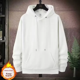 thumbnail image 3 of Sudadera con capucha de otoño e invierno para hombre, forro polar grueso, estilo coreano, corte holgado, color juvenil, chaqueta con capucha, moda, 3 of 4