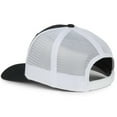 thumbnail image 6 of Outdoor Cap FLX672M-E Structured Pro Round Crown Cap, 100% recycled RPE visor-Black/White, 6 of 8