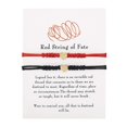 thumbnail image 2 of Knotted Red Rope Bracelet Length Lovers Paper Card Bracelet Bracelet, 2 of 9